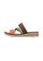 Rieker Damen Pantoletten V3652-96 Keilabsatz Slipper Bunt 