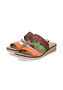 Rieker Damen Pantoletten V3652-96 Keilabsatz Slipper Bunt 