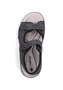 Rieker Herren Trekkingsandale 26455-00 Sandalen Schuhe Sommer Trekking Schwarz