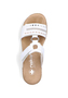 Rieker Damen Pantoletten V0636-80 Keilabsatz Slipper Wei�