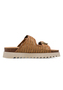 Tamaris Damen Pantolette 1-27516-46-305 Frauen Schuhe Plateau Vegan Braun