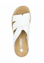 Rieker Damen Pantoletten V7989-80 Keilabsatz Slipper Wei�