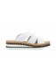 Rieker Damen Pantoletten V7989-80 Keilabsatz Slipper Wei�