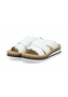 Rieker Damen Pantoletten V7989-80 Keilabsatz Slipper Wei�