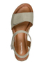 Tamaris Damen Sandalette 1-28118-44-771 Frauen Schuhe Keilabsatz Gr�n