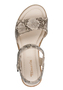 Tamaris Damen Sandalette 1-28118-44-483 Frauen Schuhe Keilabsatz Beige Snake
