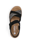 Rieker Damen Keilsandaletten Sandalen Ultraleicht 69260-00 Black 