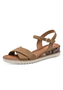 Tamaris Sandalette Damen 1-28116-44-400 Frauen Schuhe Keilabsatz Beige 