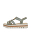 Rieker Damen Keilsandaletten Sandalen Ultraleicht V4949-52 Green