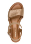 Tamaris Damen Sandalette 1-28118-44-985 Frauen Schuhe Keilabsatz Braun/Gold