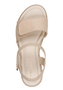Tamaris Damen Sandalette 1-28118-44-251 Frauen Schuhe Keilabsatz Beige