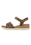 Tamaris Damen Sandalette 1-28118-44-360 Frauen Schuhe Keilabsatz Leopard