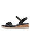Tamaris Sandalette 1-28106-42-001 Damen Frauen Schuhe Vegan Schwarz