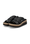 Rieker Damen Pantoletten V7989-00 Keilabsatz Slipper Black