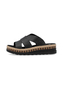 Rieker Damen Pantoletten V7989-00 Keilabsatz Slipper Black