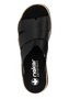 Rieker Damen Pantoletten V7989-00 Keilabsatz Slipper Black