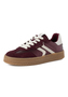 Tamaris Damen Leder Sneaker 1-23723-44-594 Low Top Frauen Schuh Dunkelrot