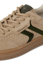Tamaris Damen Leder Sneaker 1-23723-44-3Y5 Low Top Frauen Schuh Braun/Dunkelgr�n