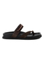 Tamaris Leder Pantolette Damen 1-27415-46-304 Frauen Schuhe Footbed Braun