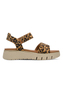 Tamaris Comfort Damen Leder Sandale WIDE FIT 8-88720-44-903 Frauen Leopard