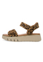 Tamaris Comfort Damen Leder Sandale WIDE FIT 8-88720-44-903 Frauen Leopard