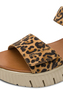 Tamaris Comfort Damen Leder Sandale WIDE FIT 8-88720-44-903 Frauen Leopard