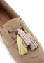 Tamaris Damen Leder Moccassin 1-23610-46-344 Frauen Schuhe Slipper Braun