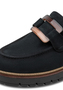 Tamaris Damen Leder Slipper 1-24722-43-805 Frauen Loafer Schuhe Dunkelblau
