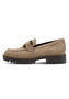 Tamaris Damen Leder Slipper 1-24722-43-3A1 Frauen Loafer Schuhe Beige