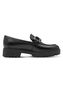 Tamaris Damen Leder Slipper 1-24740-47-001 Frauen Loafer Schuhe schwarz 