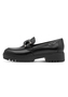 Tamaris Damen Leder Slipper 1-24740-47-001 Frauen Loafer Schuhe schwarz 