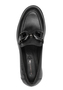 Tamaris Damen Leder Slipper 1-24740-47-001 Frauen Loafer Schuhe schwarz 