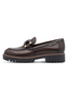 Tamaris Damen Leder Slipper 1-24740-47-304 Frauen Loafer Schuhe Braun