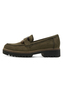 Tamaris Damen Leder Slipper 1-24722-43-722 Frauen Loafer Schuhe Dunkelgr�n