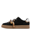 Tamaris Damen Leder Sneaker 1-23708-47-001 Frauen Low Top Schn�rschuh schwarz 