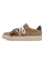 Tamaris Damen Leder Sneaker 1-23708-47-310 Frauen Low Top Schn�rschuh braun