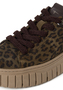 Tamaris Damen Leder Sneaker 1-23702-45-792 Frauen Low Top Schuhe Leopard
