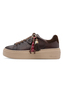 Tamaris Damen Leder Sneaker 1-23775-47-304 Frauen Schn�rschuh braun