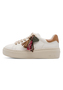 Tamaris Damen Leder Sneaker 1-23775-47-430 Frauen Schn�rschuh beige