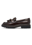 Tamaris Damen Slipper 1-24353-47-304 Frauen Loafer Plateau Schuhe Braun