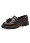 Tamaris Damen Slipper 1-24353-47-304 Frauen Loafer Plateau Schuhe Braun