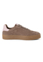 Tamaris Damen Leder Sneaker 1-23723-44-357 Low Top Frauen Schuh Braun/Rosa