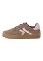 Tamaris Damen Leder Sneaker 1-23723-44-357 Low Top Frauen Schuh Braun/Rosa