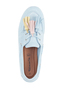 Tamaris Damen Leder Moccassin 1-23610-46-895  Frauen Schuhe Slipper Hellblau