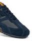 Geox Herren U Snake Slip-On Sneaker Veloursleder Mesh Blau