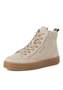 Tamaris Damen Lederstiefelette 1-25203-45-375 Stiefel Leder gef�ttert Beige