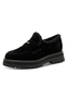 Tamaris Damen Leder Slipper 1-24720-47-001 Frauen Loafer Warmfutter schwarz