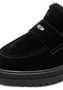 Tamaris Damen Leder Slipper 1-24720-47-001 Frauen Loafer Warmfutter schwarz