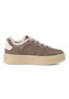 Tamaris Damen Leder Sneaker 1-23706-47-341 Low-Top Frauen Warmfutter Taupe