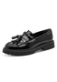 Tamaris Damen Slipper 1-24353-47-001 Frauen Loafer Plateau Schuhe Schwarz